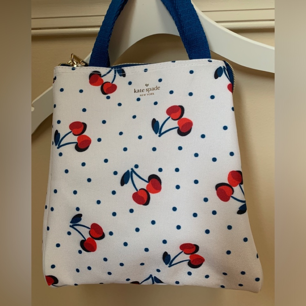 Kate Spade Cherry Print Insulated Tote Bag NWT